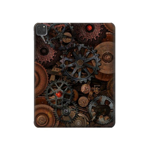 W3884 Steampunk Mechanical Gears Tablet Hard Case For iPad Pro 11 (2021,2020,2018, 3rd, 2nd, 1st)