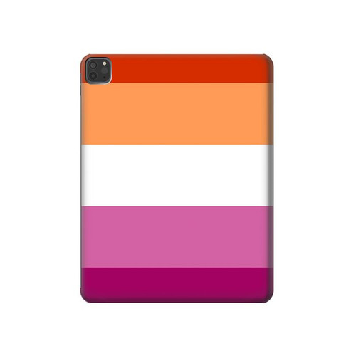 W3887 Lesbian Pride Flag Tablet Hard Case For iPad Pro 11 (2021,2020,2018, 3rd, 2nd, 1st)