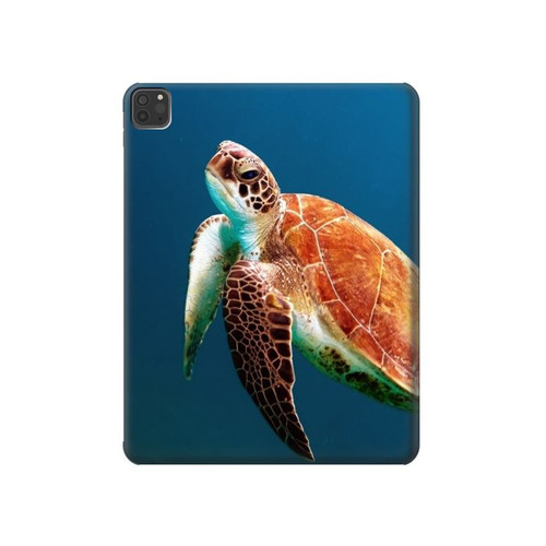 W3899 Sea Turtle Tablet Hard Case For iPad Pro 11 (2021,2020,2018, 3rd, 2nd, 1st)