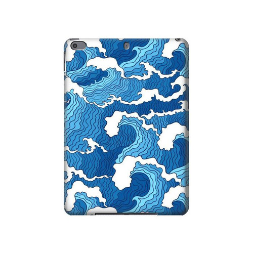 W3901 Aesthetic Storm Ocean Waves Tablet Hard Case For iPad Pro 10.5, iPad Air (2019, 3rd)