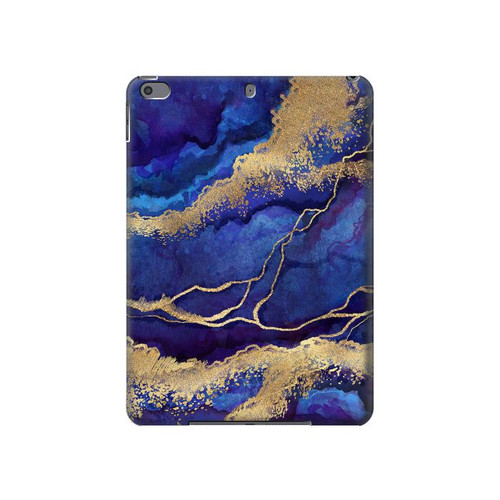 W3906 Navy Blue Purple Marble Tablet Hard Case For iPad Pro 10.5, iPad Air (2019, 3rd)
