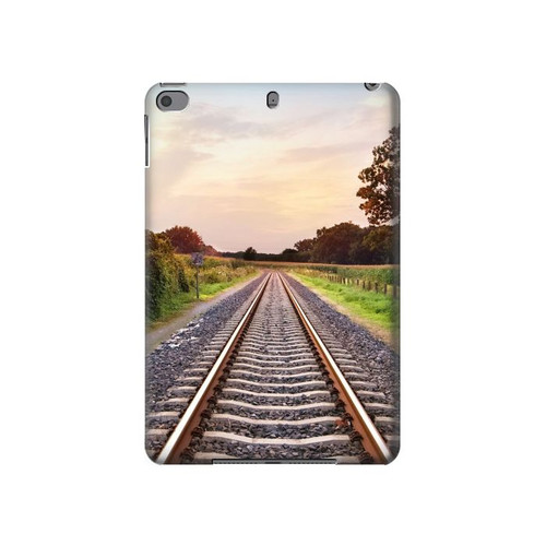 W3866 Railway Straight Train Track Tablet Hard Case For iPad mini 4, iPad mini 5, iPad mini 5 (2019)