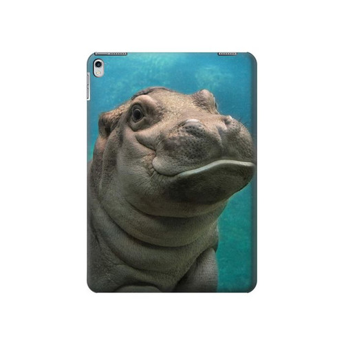 W3871 Cute Baby Hippo Hippopotamus Tablet Hard Case For iPad Air 2, iPad 9.7 (2017,2018), iPad 6, iPad 5