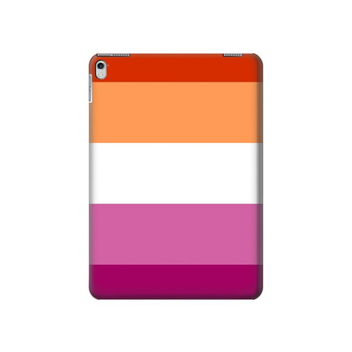 W3887 Lesbian Pride Flag Tablet Hard Case For iPad Air 2, iPad 9.7 (2017,2018), iPad 6, iPad 5