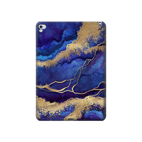 W3906 Navy Blue Purple Marble Tablet Hard Case For iPad Pro 12.9 (2015,2017)