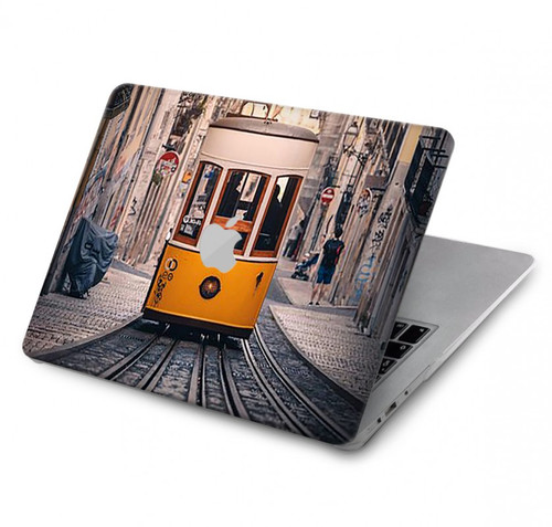 W3867 Trams in Lisbon Hard Case Cover For MacBook Air 13″ - A1932, A2179, A2337