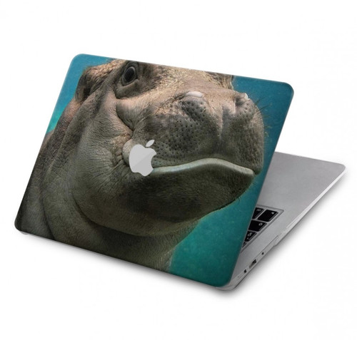 W3871 Cute Baby Hippo Hippopotamus Hard Case Cover For MacBook Pro 13″ - A1706, A1708, A1989, A2159, A2289, A2251, A2338