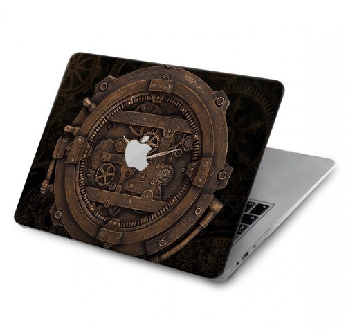 W3902 Steampunk Clock Gear Hard Case Cover For MacBook Pro 13″ - A1706, A1708, A1989, A2159, A2289, A2251, A2338