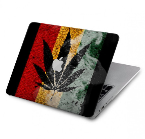 W3890 Reggae Rasta Flag Smoke Hard Case Cover For MacBook Pro 16 M1,M2 (2021,2023) - A2485, A2780