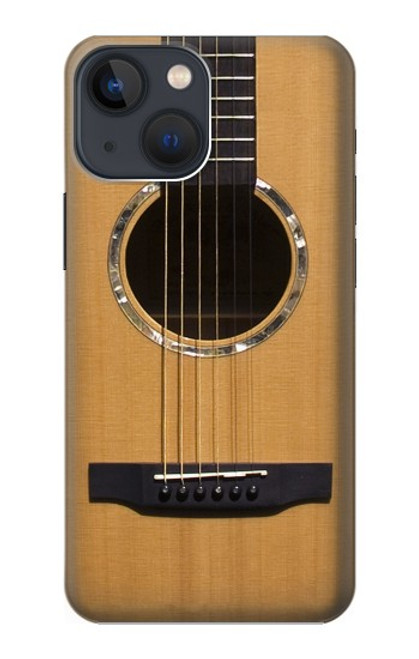 W0057 Acoustic Guitar Hard Case and Leather Flip Case For iPhone 14