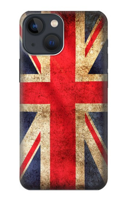 W2303 British UK Vintage Flag Hard Case and Leather Flip Case For iPhone 14