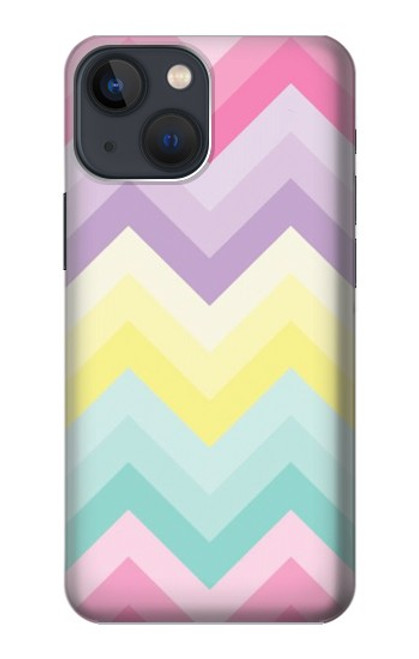 W3514 Rainbow Zigzag Hard Case and Leather Flip Case For iPhone 14