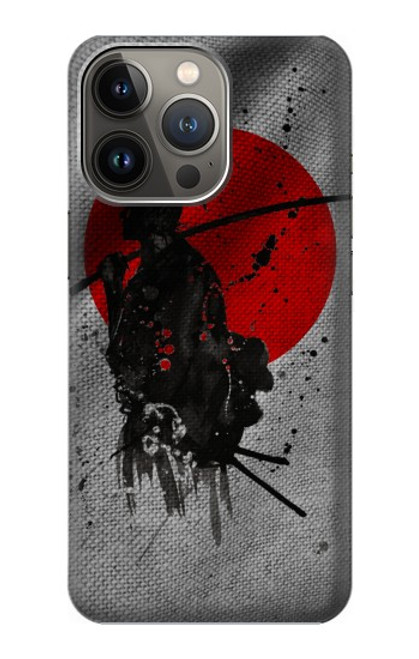 W3517 Japan Flag Samurai Hard Case and Leather Flip Case For iPhone 14 Pro