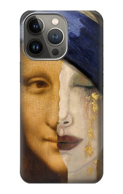 W3853 Mona Lisa Gustav Klimt Vermeer Hard Case and Leather Flip Case For iPhone 14 Pro