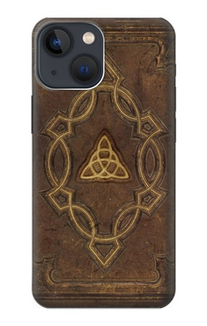 W3219 Spell Book Cover Hard Case and Leather Flip Case For iPhone 14 Plus