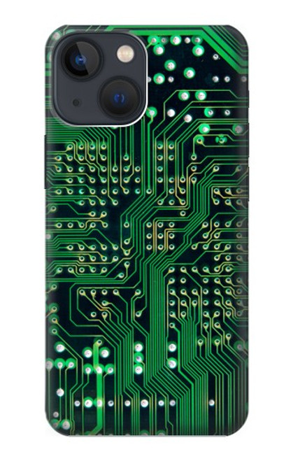 W3392 Electronics Board Circuit Graphic Hard Case and Leather Flip Case For iPhone 14 Plus