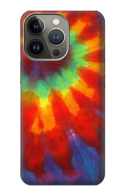 W2985 Colorful Tie Dye Texture Hard Case and Leather Flip Case For iPhone 14 Pro Max