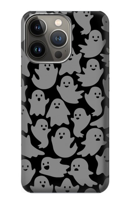 W3835 Cute Ghost Pattern Hard Case and Leather Flip Case For iPhone 14 Pro Max