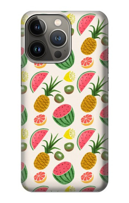 W3883 Fruit Pattern Hard Case and Leather Flip Case For iPhone 14 Pro Max