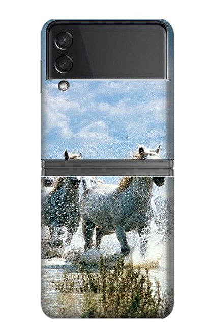 W0250 White Horse Hard Case For Samsung Galaxy Z Flip 4