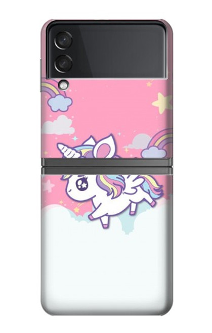 W3518 Unicorn Cartoon Hard Case For Samsung Galaxy Z Flip 4