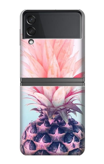 W3711 Pink Pineapple Hard Case For Samsung Galaxy Z Flip 4