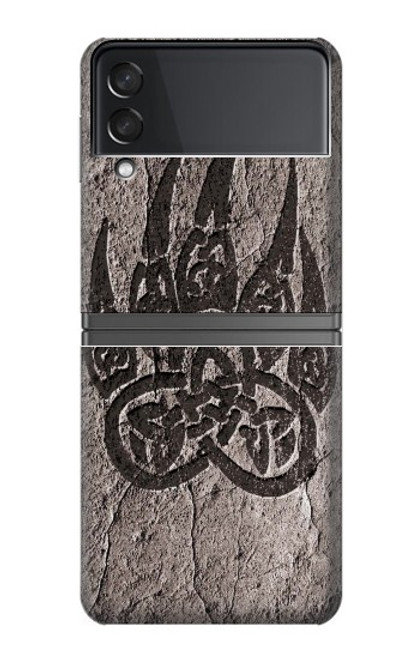 W3832 Viking Norse Bear Paw Berserkers Rock Hard Case For Samsung Galaxy Z Flip 4