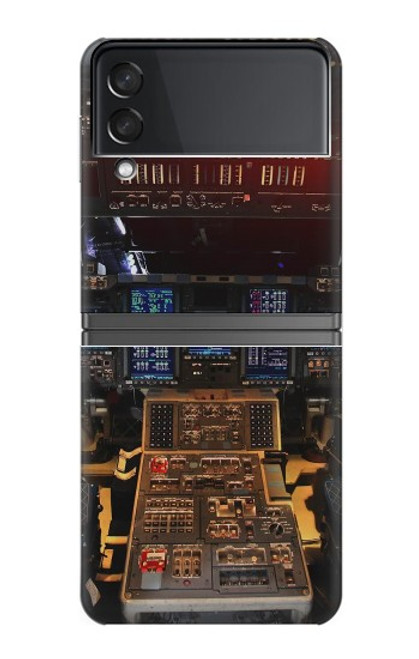 W3836 Airplane Cockpit Hard Case For Samsung Galaxy Z Flip 4