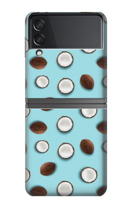 W3860 Coconut Dot Pattern Hard Case For Samsung Galaxy Z Flip 4