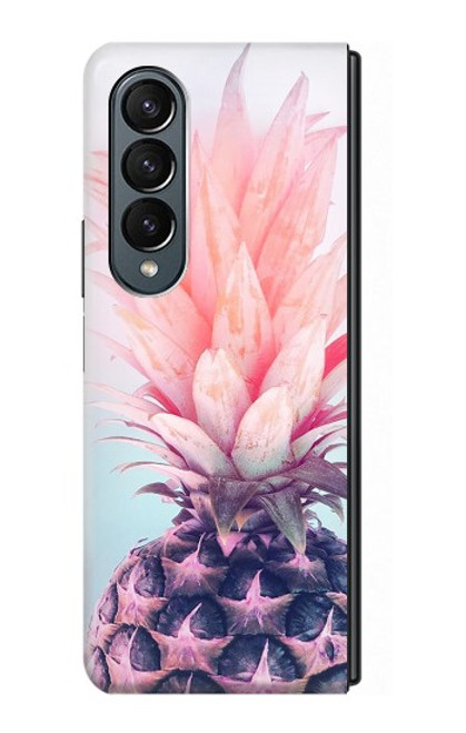 W3711 Pink Pineapple Hard Case For Samsung Galaxy Z Fold 4