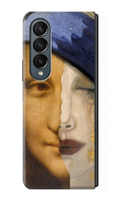 W3853 Mona Lisa Gustav Klimt Vermeer Hard Case For Samsung Galaxy Z Fold 4