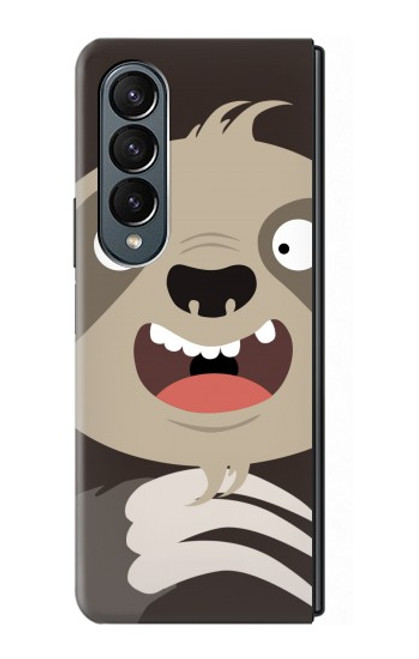 W3855 Sloth Face Cartoon Hard Case For Samsung Galaxy Z Fold 4