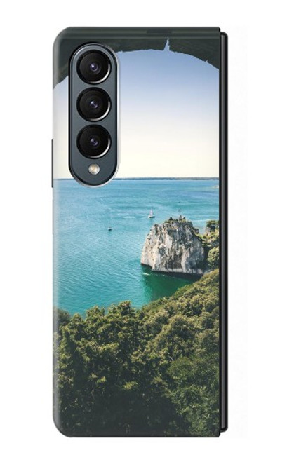 W3865 Europe Duino Beach Italy Hard Case For Samsung Galaxy Z Fold 4