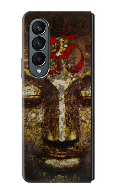 W3874 Buddha Face Ohm Symbol Hard Case For Samsung Galaxy Z Fold 4