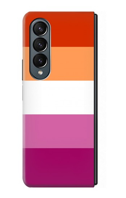W3887 Lesbian Pride Flag Hard Case For Samsung Galaxy Z Fold 4
