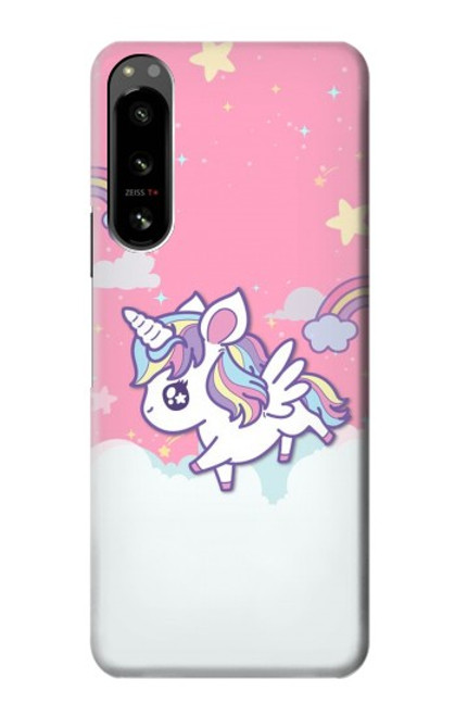 W3518 Unicorn Cartoon Hard Case and Leather Flip Case For Sony Xperia 5 IV