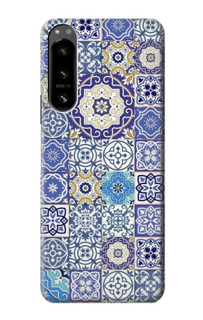 W3537 Moroccan Mosaic Pattern Hard Case and Leather Flip Case For Sony Xperia 5 IV