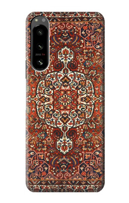 W3813 Persian Carpet Rug Pattern Hard Case and Leather Flip Case For Sony Xperia 5 IV