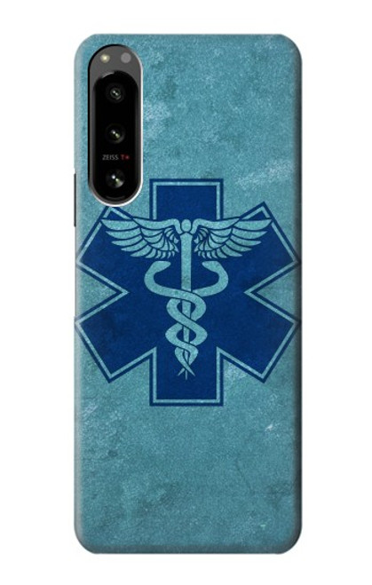 W3824 Caduceus Medical Symbol Hard Case and Leather Flip Case For Sony Xperia 5 IV