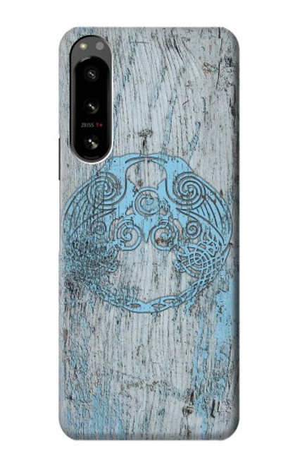 W3829 Huginn And Muninn Twin Ravens Norse Hard Case and Leather Flip Case For Sony Xperia 5 IV