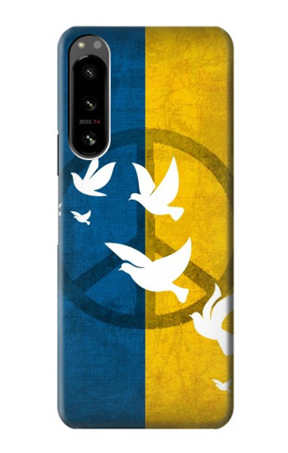 W3857 Peace Dove Ukraine Flag Hard Case and Leather Flip Case For Sony Xperia 5 IV