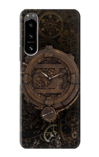 W3902 Steampunk Clock Gear Hard Case and Leather Flip Case For Sony Xperia 5 IV