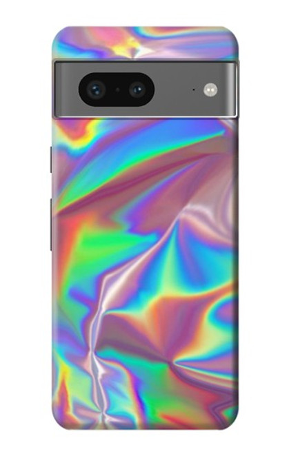 W3597 Holographic Photo Printed Hard Case and Leather Flip Case For Google Pixel 7