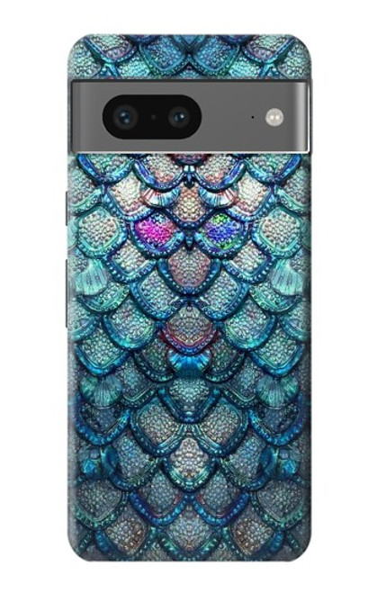 W3809 Mermaid Fish Scale Hard Case and Leather Flip Case For Google Pixel 7