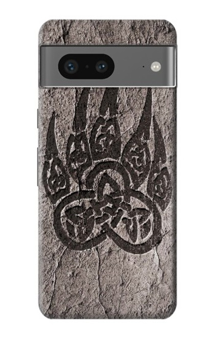 W3832 Viking Norse Bear Paw Berserkers Rock Hard Case and Leather Flip Case For Google Pixel 7