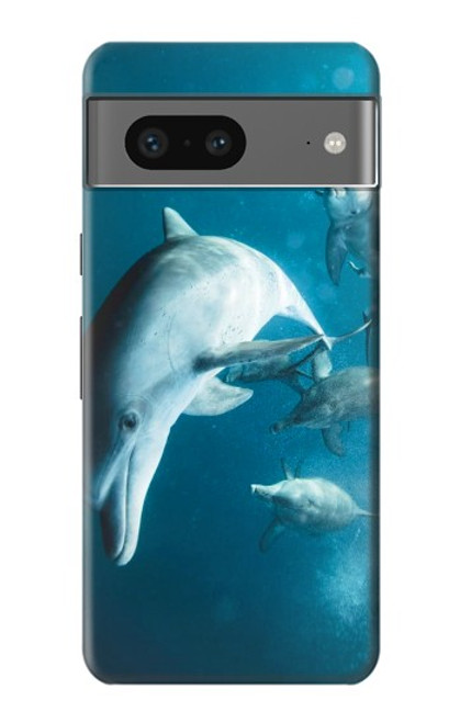 W3878 Dolphin Hard Case and Leather Flip Case For Google Pixel 7