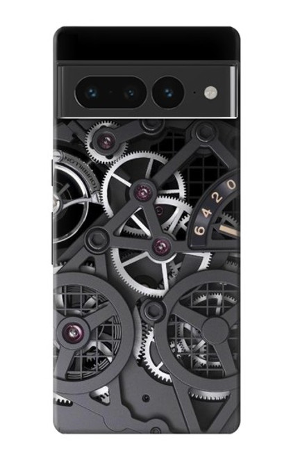 W3176 Inside Watch Black Hard Case and Leather Flip Case For Google Pixel 7 Pro