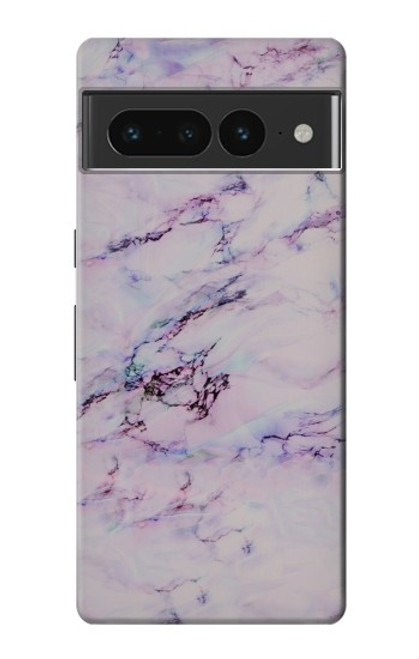 W3215 Seamless Pink Marble Hard Case and Leather Flip Case For Google Pixel 7 Pro