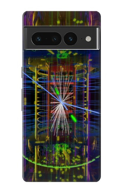 W3545 Quantum Particle Collision Hard Case and Leather Flip Case For Google Pixel 7 Pro