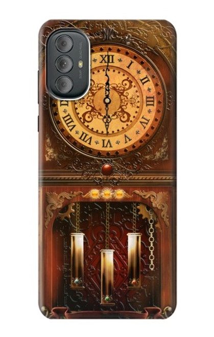 W3174 Grandfather Clock Hard Case and Leather Flip Case For Motorola Moto G Power 2022, G Play 2023